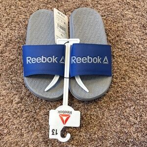 Reebok Blue Slide Sandals Kids